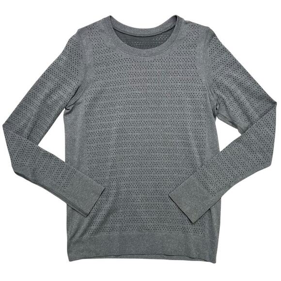 Lululemon Women’s Breeze By Long Sleeve Squad Activewear Shirt in Slate Gray - 8 - Picture 3 of 7